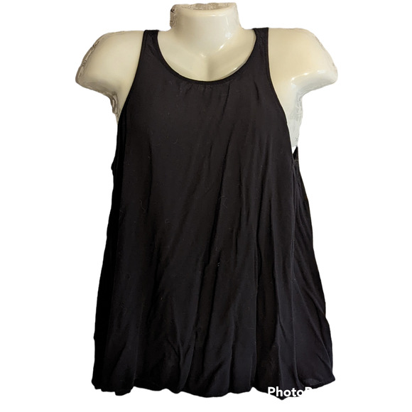 Old Navy Tops - Old Navy Printed High-Neck Trapeze Tank Top Black Jack Keyhole Back L